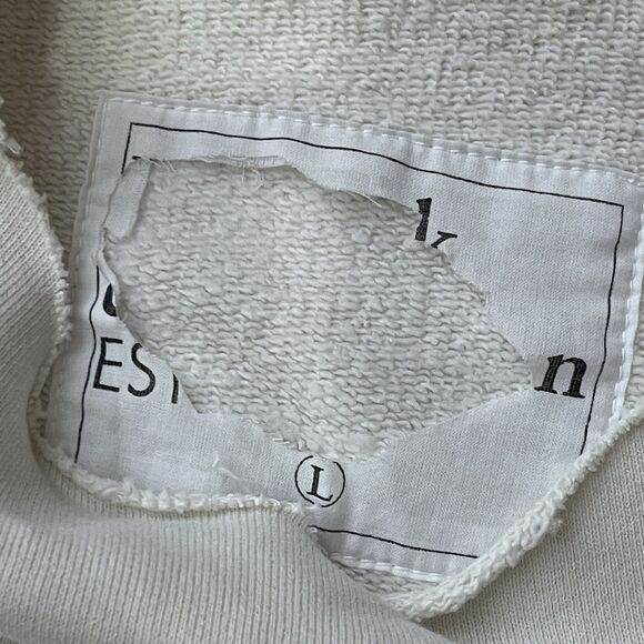 FRANK & EILEEN EFFIE Long-Sleeve Funnel Neck Capelet Large Cream NEW Casual - Picture 7 of 12